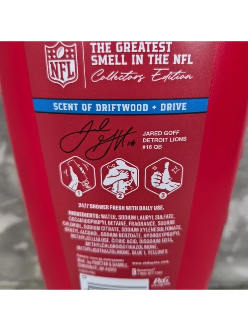 Old Spice Jared Goff The Chain Body Wash Collector Edition Driftwood Drive 24 Oz